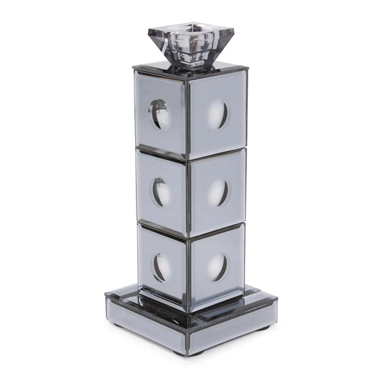 Grigio Mirrored Candle Holder
