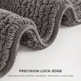 3000 Gsm Reversible Cotton Tufted Bath Rug, Charcoal
