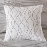 Glam Comforter/Duvet Cover Set with Removable Insert, White
