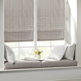 Basketweave Room Darkening Cordless Roman Shade, Taupe