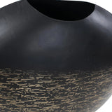 Golden Thread Large Disc Vase