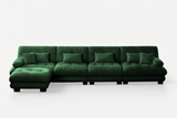 CLOUDIES 173" 4 Seater Sofa with 1 Ottoman