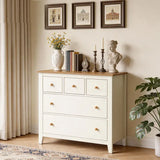 Wholesale 5 Drawer Dressser with Solid Wood Knobs