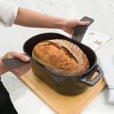 Kook 5 Qt Enameled Cast Iron Dutch Oven with Lid