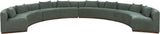 Avanti - Chenille Fabric Upholstered 4 Piece Modular Sectional