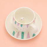 Cute Bunny Ceramic Mug Cup & Saucer Set
