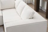 NOUVA 130" Chenille 6-Seater Sofa
