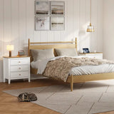 Wholesale Large 3 Drawer Nightstand with Solid Wood Knobs