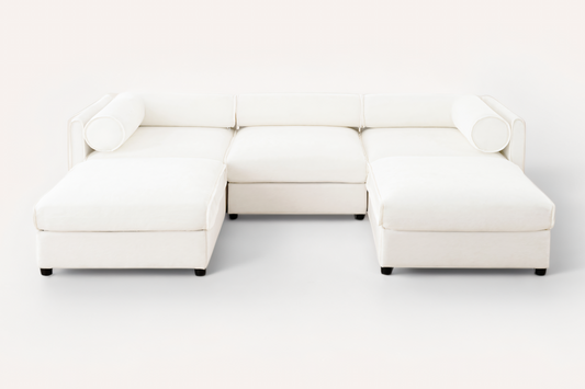 HARMONY 109" 3-Seater Sofa with 2 Ottomans