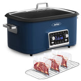 8 Qt Slow Cooker Roaster Oven, 12 in 1 Multi-Cooker