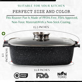 Moss & Stone 12-Inch Nonstick Oval Roaster Pot