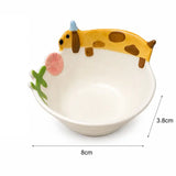 Cute Cat Dog Ceramic Dipping Bowl Mini Dish