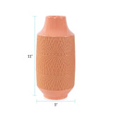 Richland Embossed Peach Vase- Large