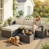 Wholesale 5-Piece Patio Furniture Set, All Weather Wicker Patio