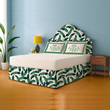 Leaves Collection Printed Bed Skirt