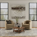 Modern Square Swivel Accent Chair