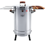 3-in-1 Stainless Steel Smoker Barrel Grill  Premium– Portable Charcoal BBQ with Thermometer, Outdoor Cooking Smoker for Camping, Backyard & Home BBQ INGRILL