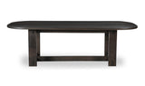 Glenn Oval Dining Table Dark Brown