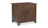 Gene Charging Nightstand Dark Brown