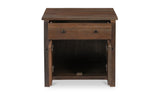 Gene Charging Nightstand Dark Brown