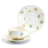 Spring Flowers Porcelain Tea Cup & Saucer 6oz