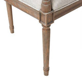 Compact Rattan Banquette Settee, Beige/ Reclaimed Natural