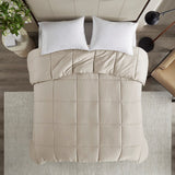 300 Tc Cotton Shell Luxury Down Alternative Comforter, Tan