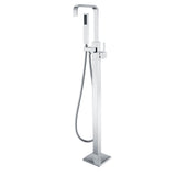 Victoria 2-Handle Freestanding Claw Foot Tub Faucet with Hand Shower in Polished Chrome