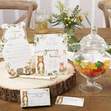 Woodland Baby Shower Advice Cards Game Set of 50