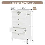 Wholesale White Dresser for Modern Wood Rustic Tall Chset of Drawers