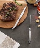 Laguiole Connoisseur 4-Piece Pearl White Steak Knife Set