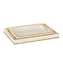 Casey Mother of Pearl Tray Set of 2