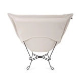 Scroll Puff Chair Titanium- Barbet Natural/Natural