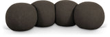Apollo - Boucle Fabric Bench