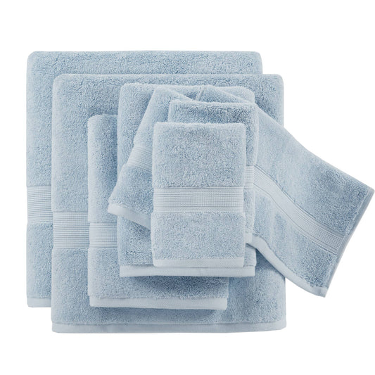 800GSM Ultra-Soft Cotton Absorbent Towel Set, Light Blue