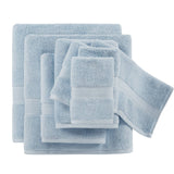 800GSM Ultra-Soft Cotton Absorbent Towel Set, Light Blue