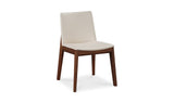 Deco Dining Chair Cream White PVC - Set Of Two