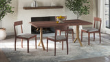 Leone Dining Chair Walnut Brown - Set Of Two