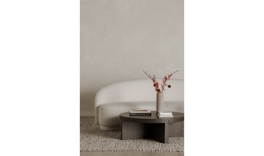 Folke Round Coffee Table Dark Brown