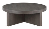 Folke Round Coffee Table Dark Brown