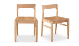 Owing Dining Chair Natural Oak - Set Of Two