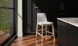 Deco Oak Counter Stool Light Grey