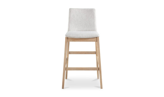 Deco Oak Barstool Light Grey