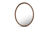 Alcott Oval Mirror Walnut