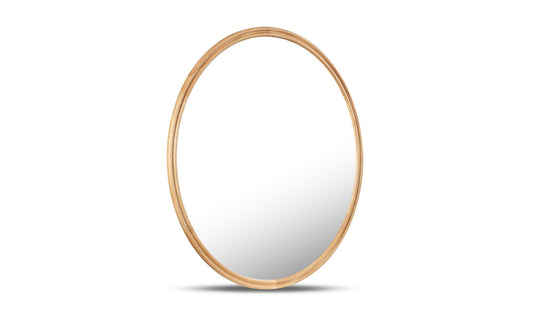Alcott Round Mirror Small Oak