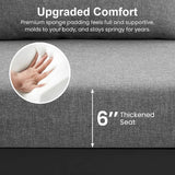 3-Piece Outdoor Aluminum Conversation Set with Cushions