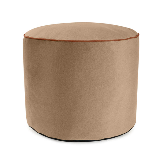 Qivuit Camel Tall Pouf