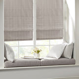 Basketweave Room Darkening Cordless Roman Shade, Taupe