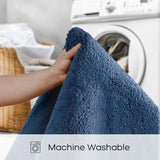 Quick-Dry Bathroom Rugs, Navy Blue