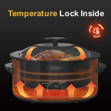 Royalcraft 8-Quart Slow Cooker with Self-Basting Lid
